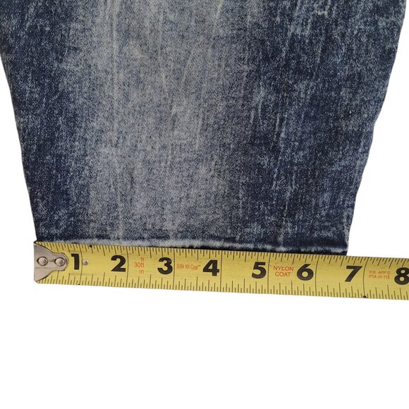 Womens Jeans Blue Dark Wash Distressed Straight Jeans Size 24 Revolution By Revo - Picture 10 of 11